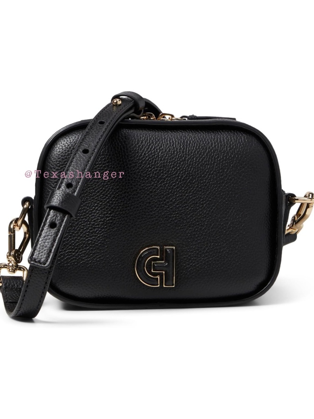 Cole Haan NWT Grand Essential Crossbody Camera Bag Black